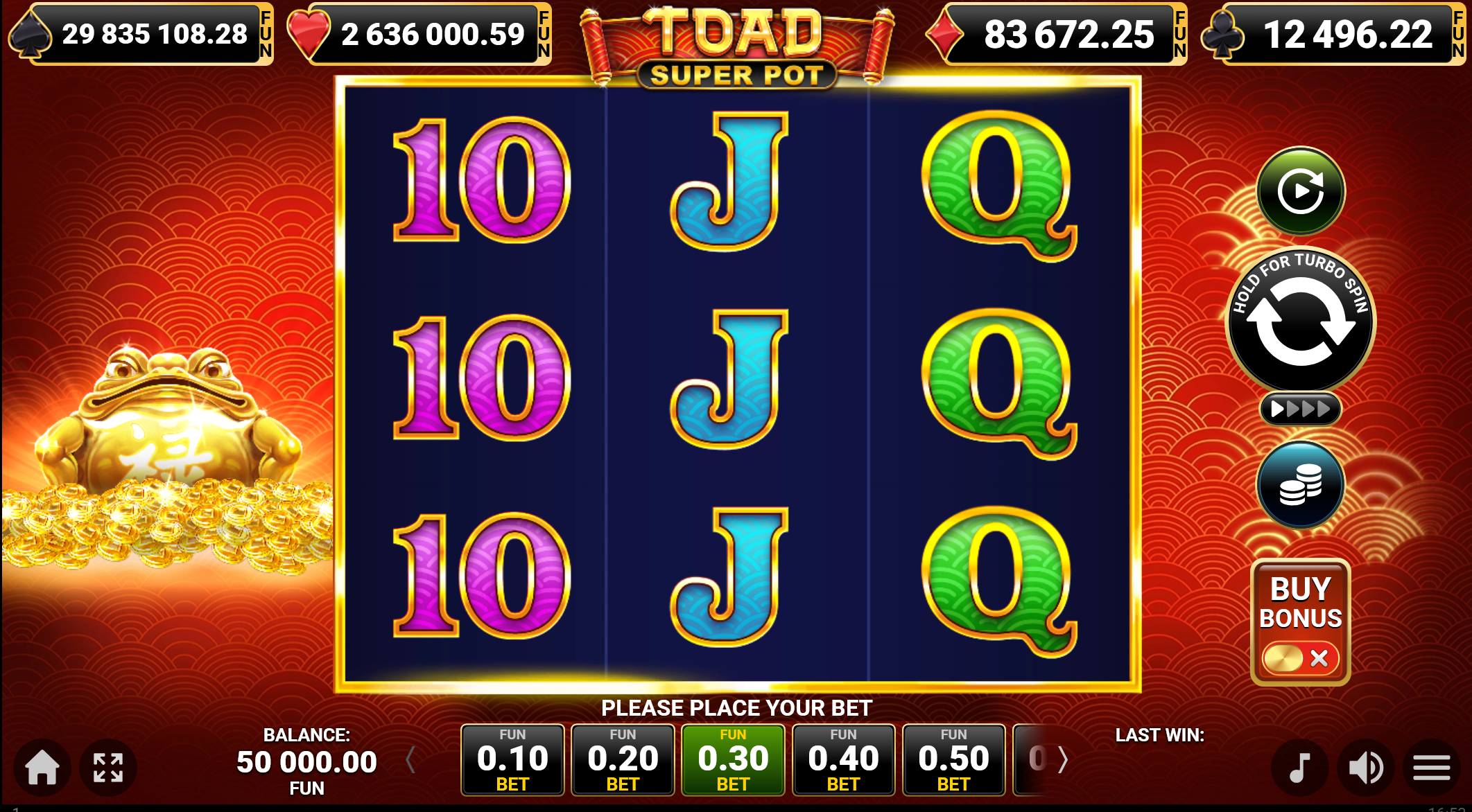 Toad Super Pot slot gameplay screenshot