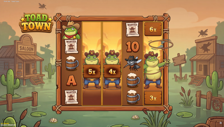 toad-town slot gameplay screenshot