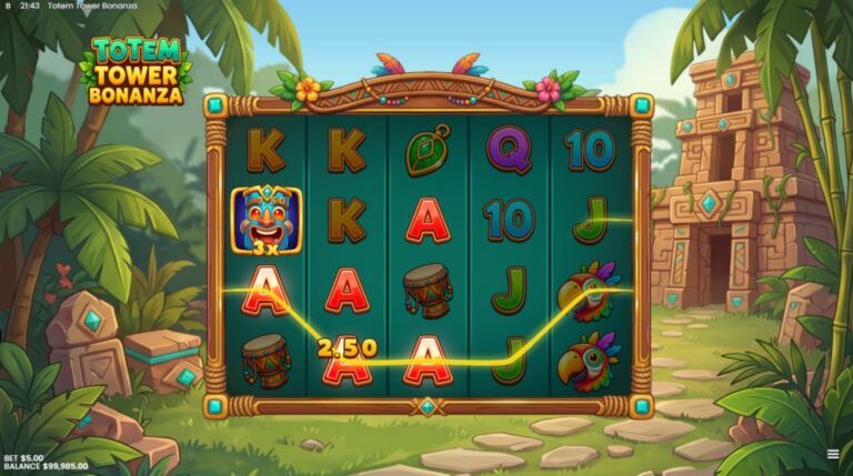 Totem Tower Bonanza slot gameplay screenshot