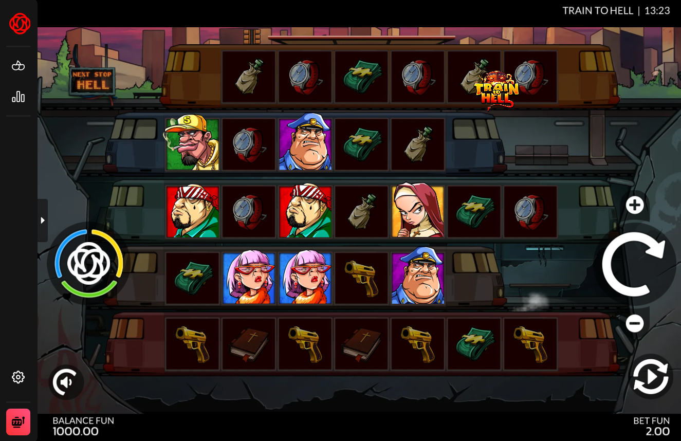 Train to Hell online video slot gameplay screenshot