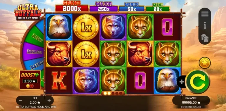Ultra Buffalo Hold and Win full landscape game screen