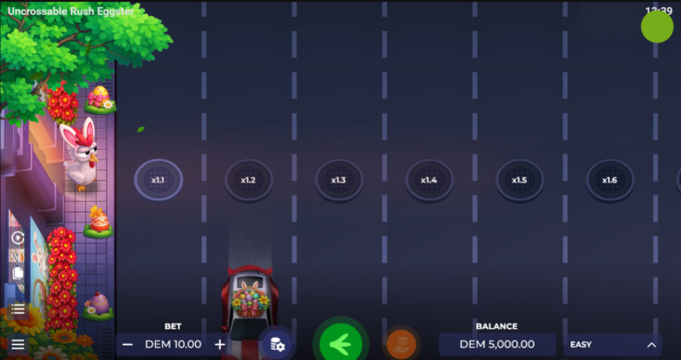 Uncrossable Rush Eggster online slot gameplay screenshot