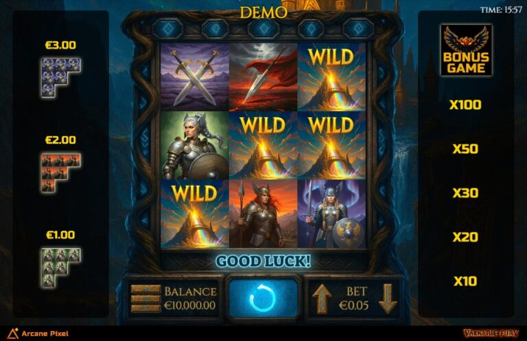 Valkyrie Fury slot gameplay