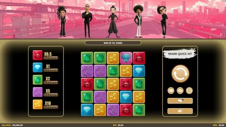 Vegas 5 Blast online slot gameplay screenshot showing the reels