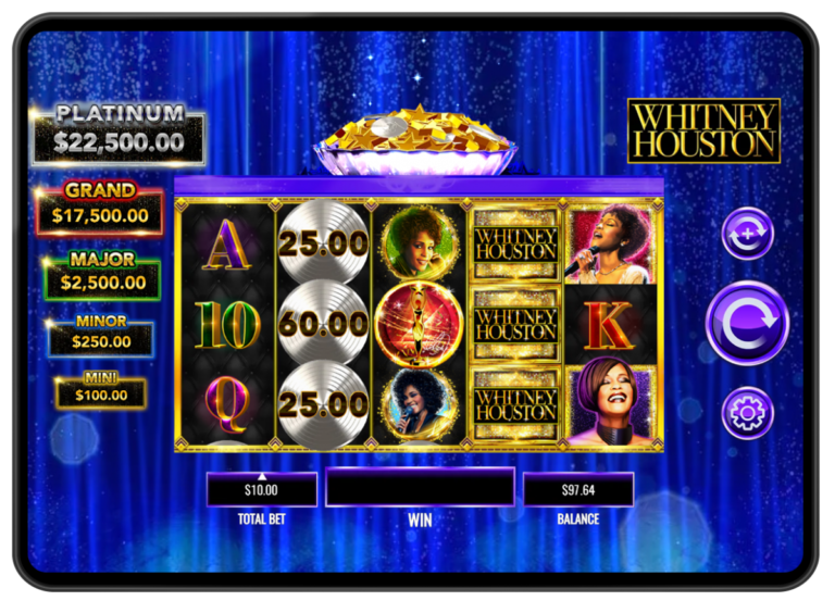 Whitney Houston I Wanna Dance with Somebody Online Video Slot gameplay screenshot