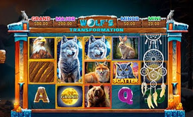 Wolf's Transformation online slot gameplay screenshot