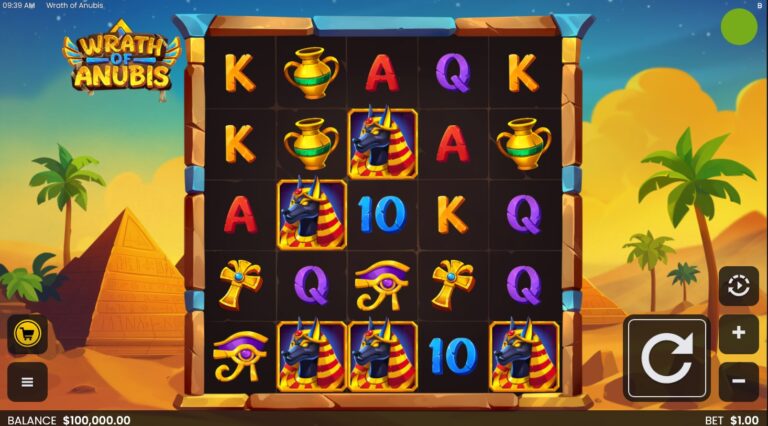 Wrath of Anubis slot screenshot