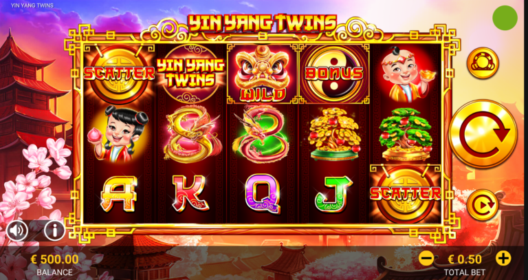 Yin Yang Wild Twins online slot gameplay screenshot