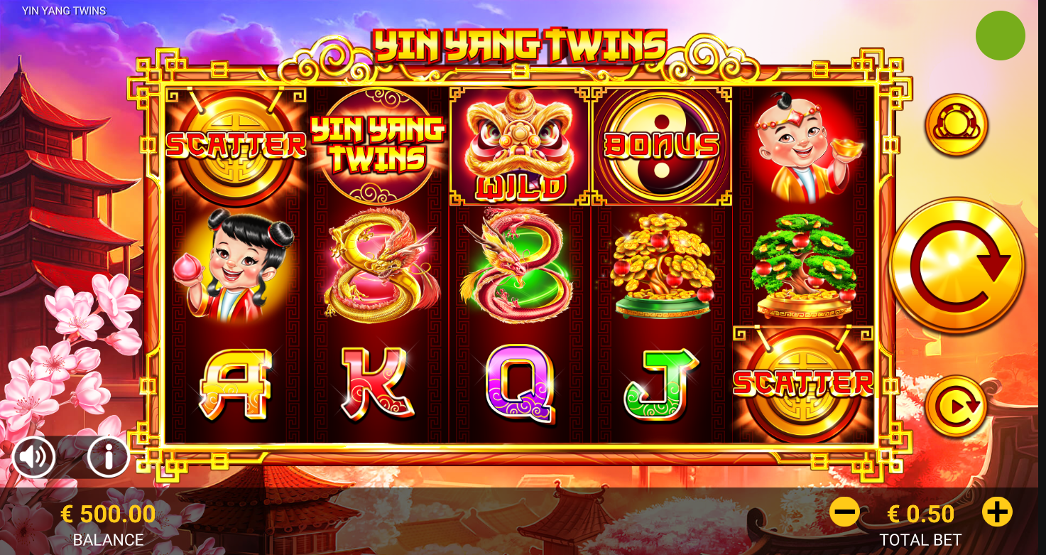 Yin Yang Wild Twins online slot gameplay screenshot