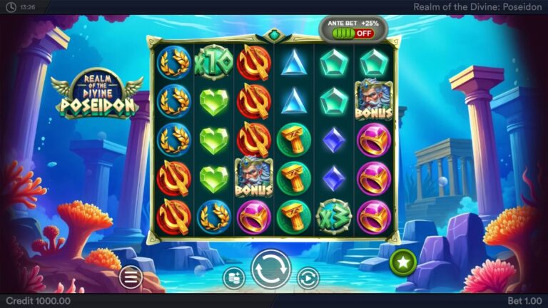 Realm of the Divine: Poseidon slot screenshot