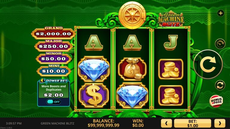 Green Machine Blitz slot screenshot