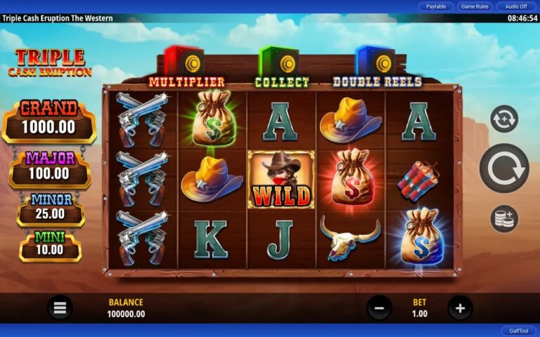 Triple Cash Eruption The Western slot screenshot