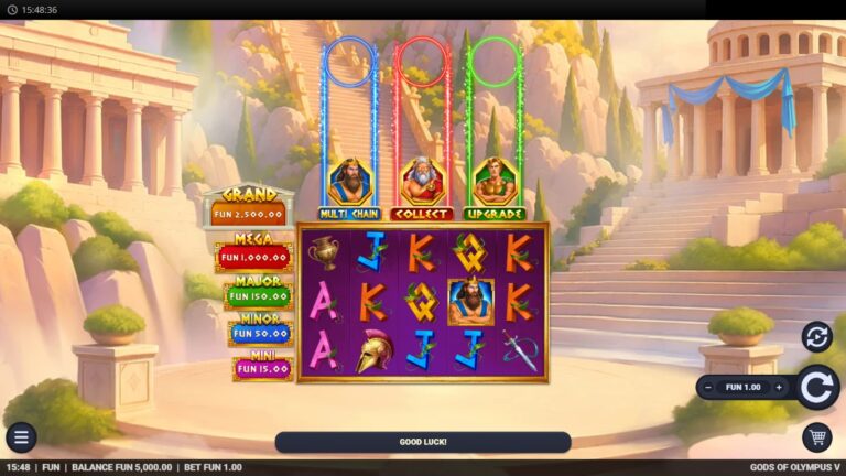 Gods of Olympus 5 slot screenshot