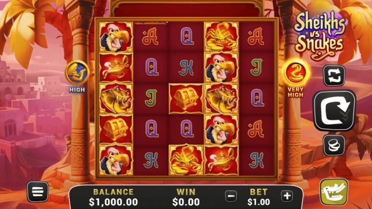 Sheikhs Vs Snakes slot screenshot