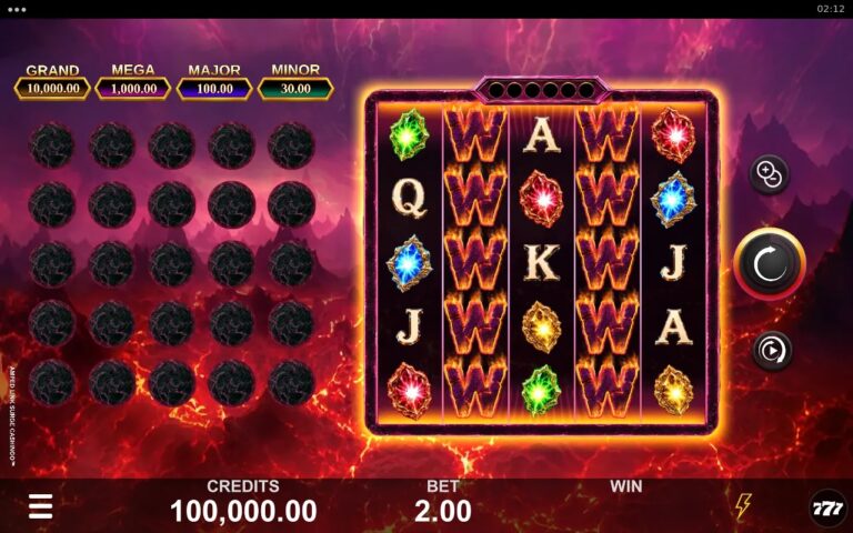 Amped Link Surge Cashingo slot gameplay with symbols on a 5x5 board