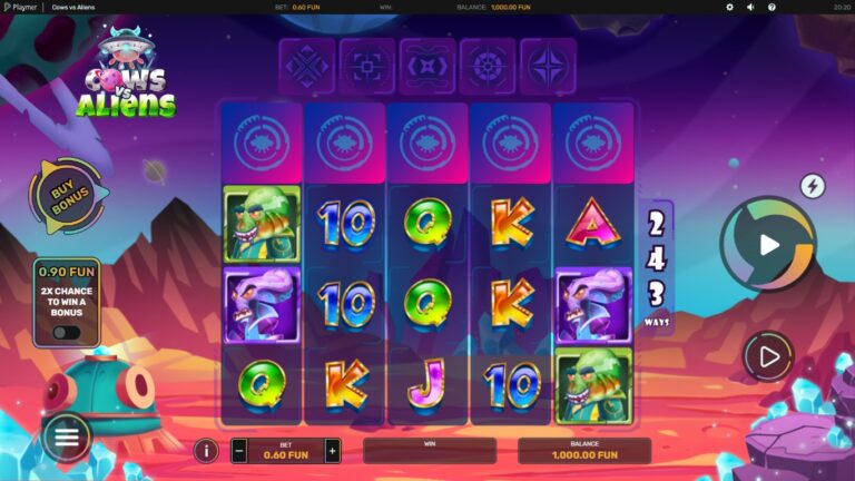Cows vs Aliens slot screenshot