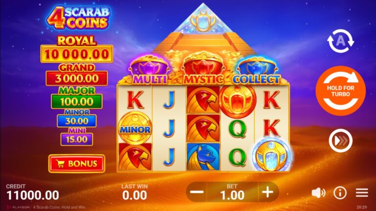 4 Scarab Coins slot screenshot