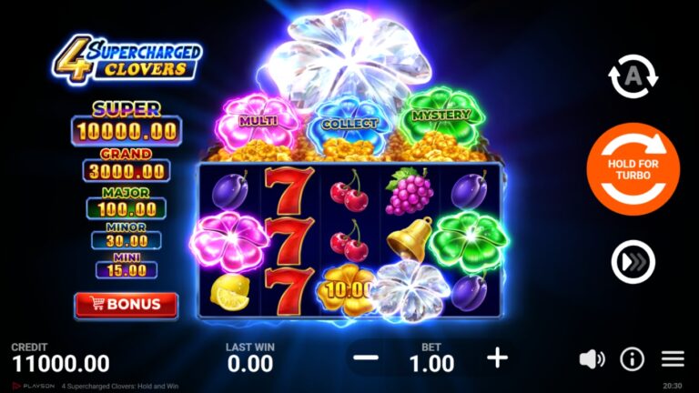 4 Supercharged Clovers: Hold and Win slot screenshot