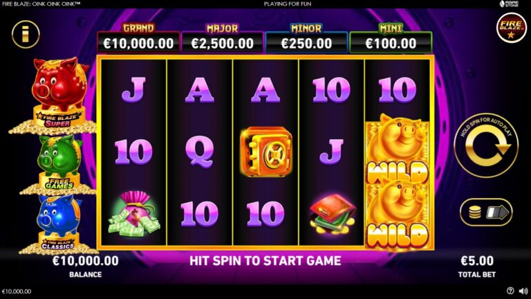 Fire Blaze: Oink Oink Oink slot screenshot
