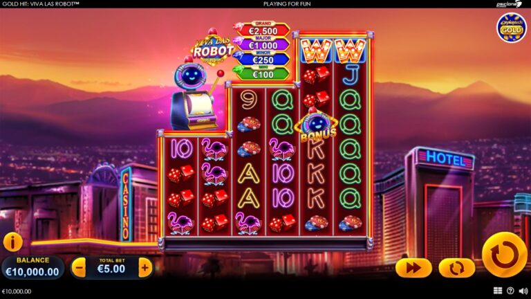 Gold Hit: Viva Las Robot slot screenshot