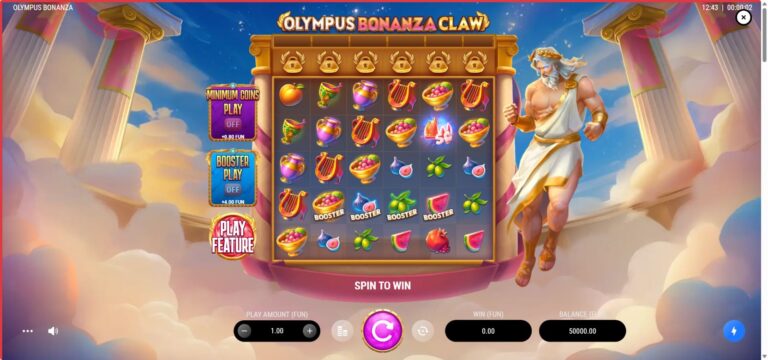 Olympus Bonanza Claw full landscape gameplay screen