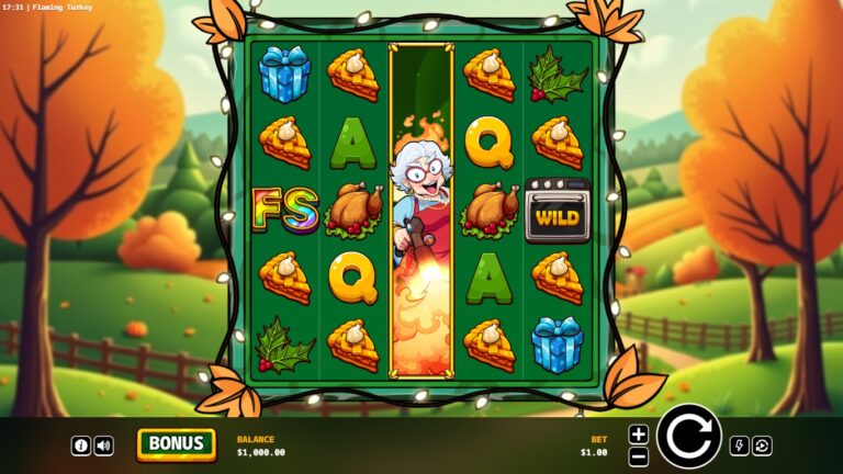 Flaming Turkey Online Video Slot gameplay screenshot
