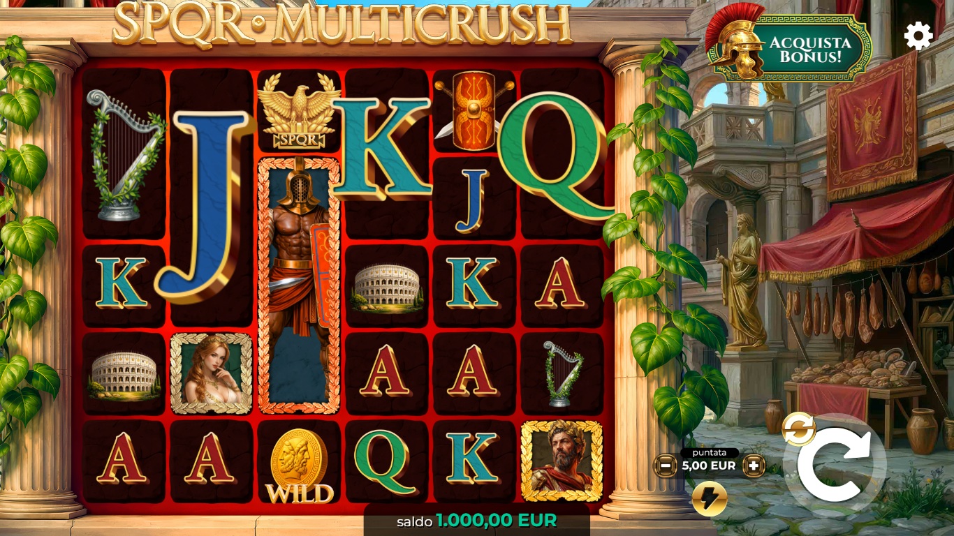 SPQR Multicrush Online Video Slot gameplay screenshot