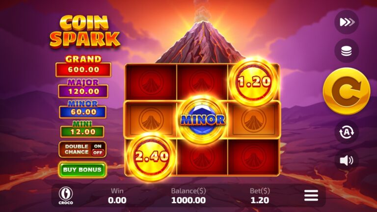 Coin Spark Online Video Slot gameplay screenshot