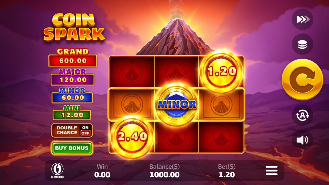 Coin Spark Online Video Slot gameplay screenshot