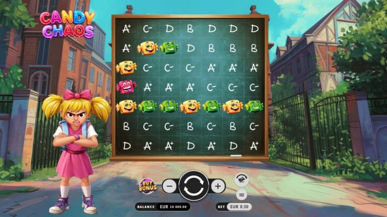 Candy Chaos slot gameplay screenshot