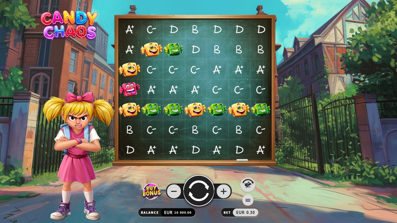 Candy Chaos slot gameplay screenshot