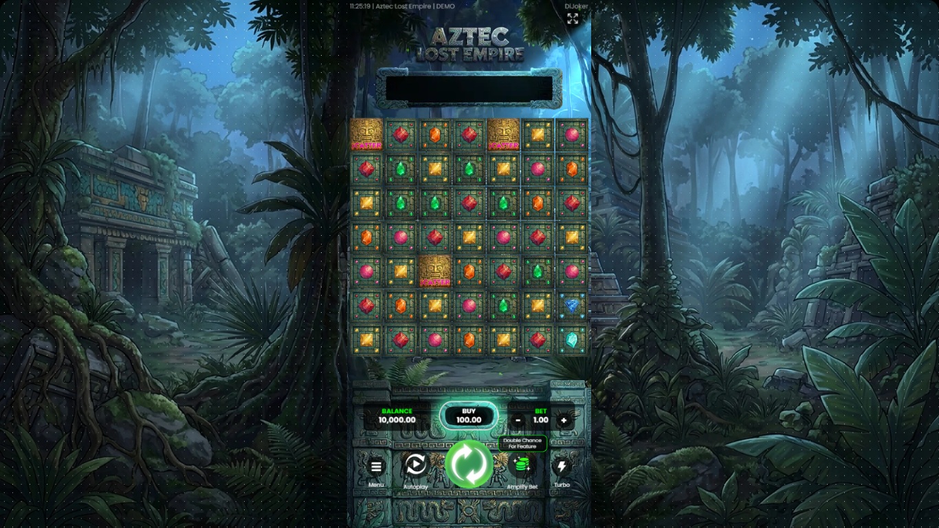 Aztec Lost Empire slot gameplay screenshot