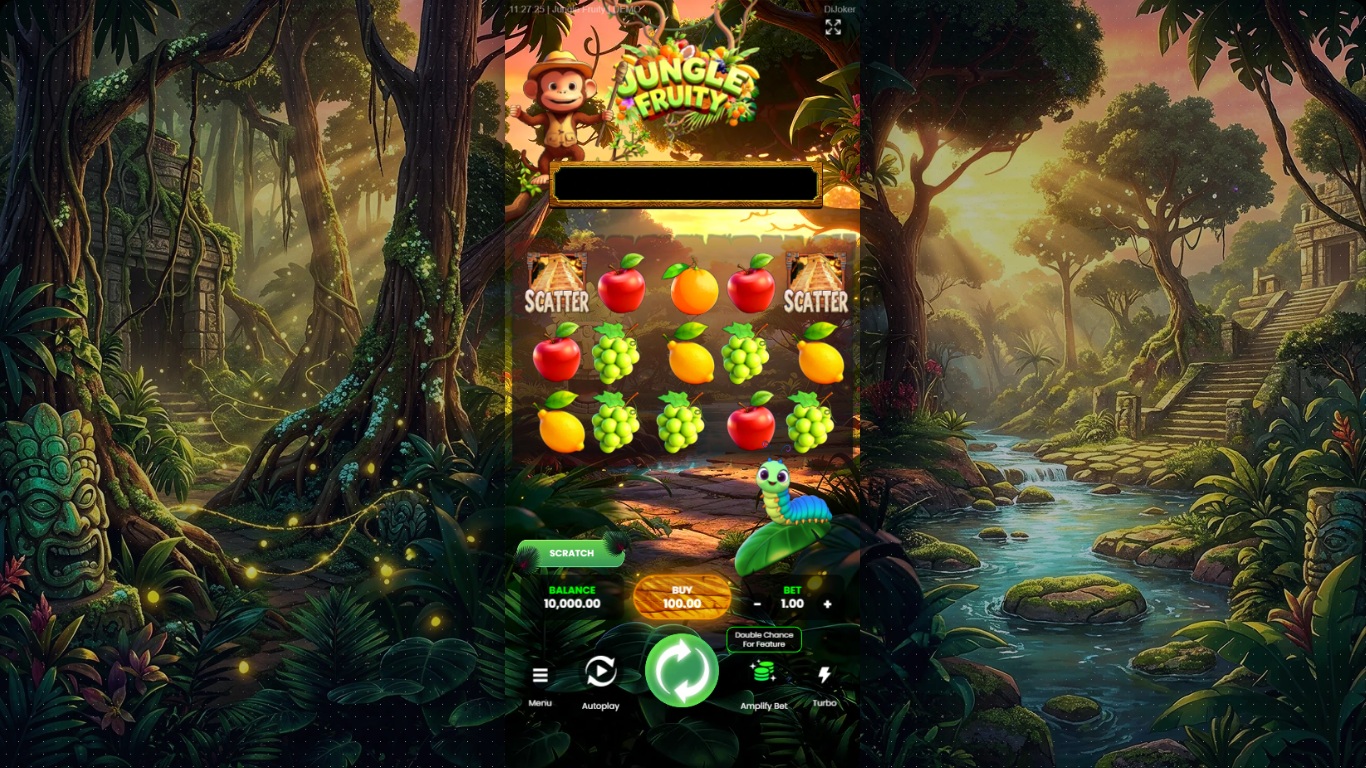 Jungle Fruity slot gameplay by DiJoker