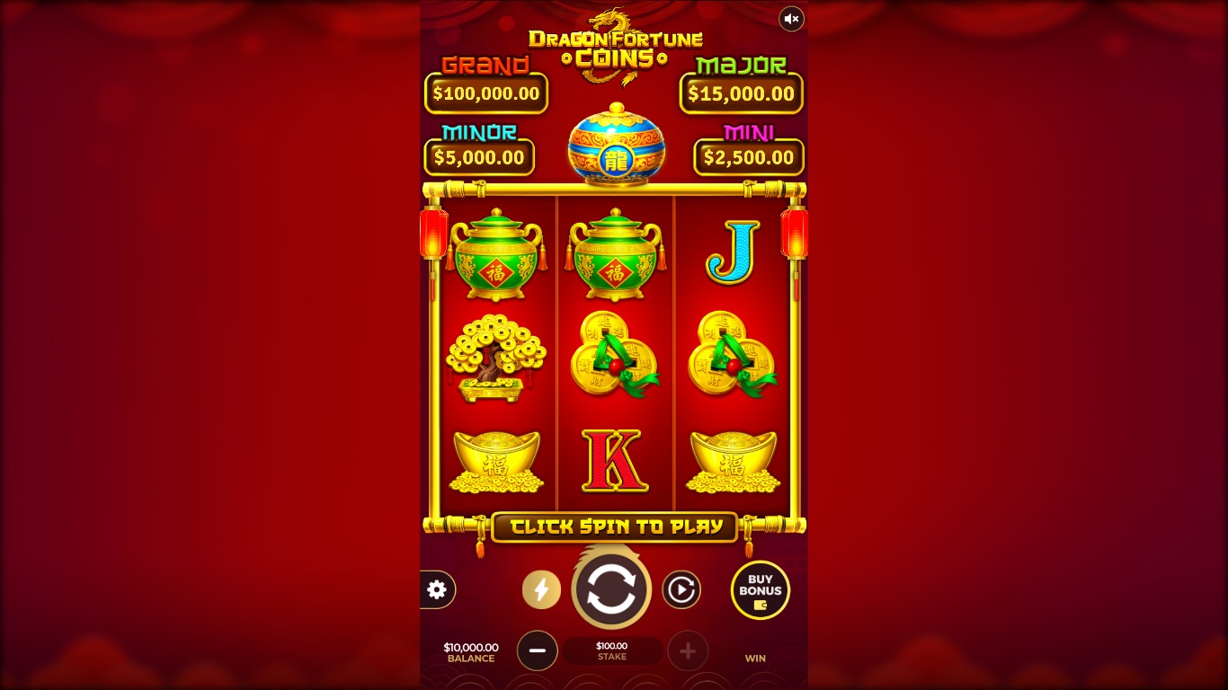 Dragon Fortune Coins slot gameplay by Dragon Gaming