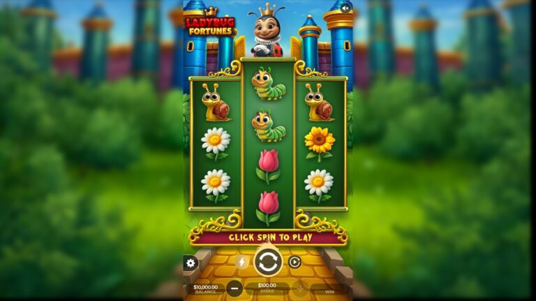 Ladybug Fortunes slot gameplay by Dragon Gaming