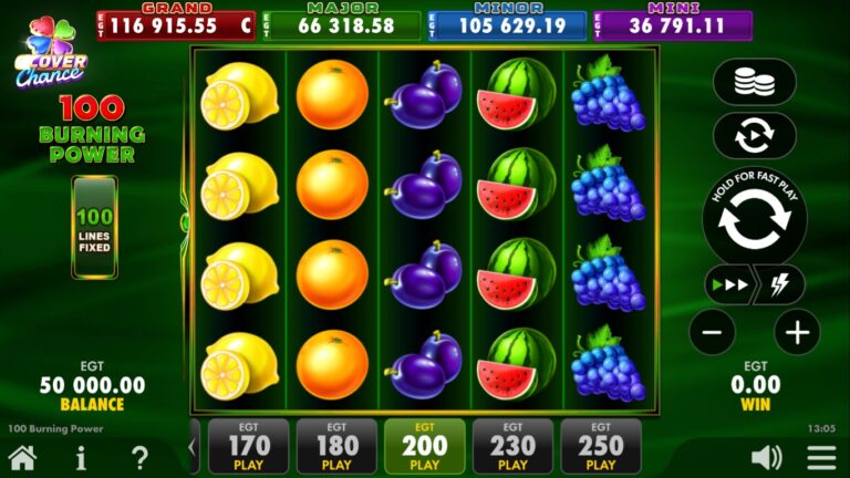 100 Burning Power slot gameplay by EGT Digital