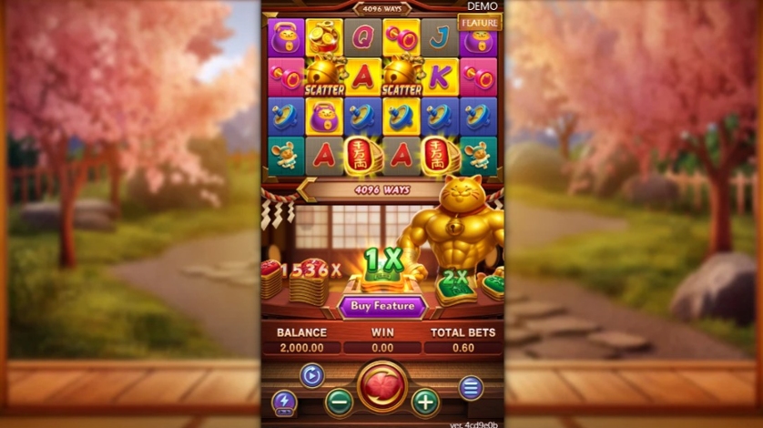 Muscle Fortune Cat gameplay