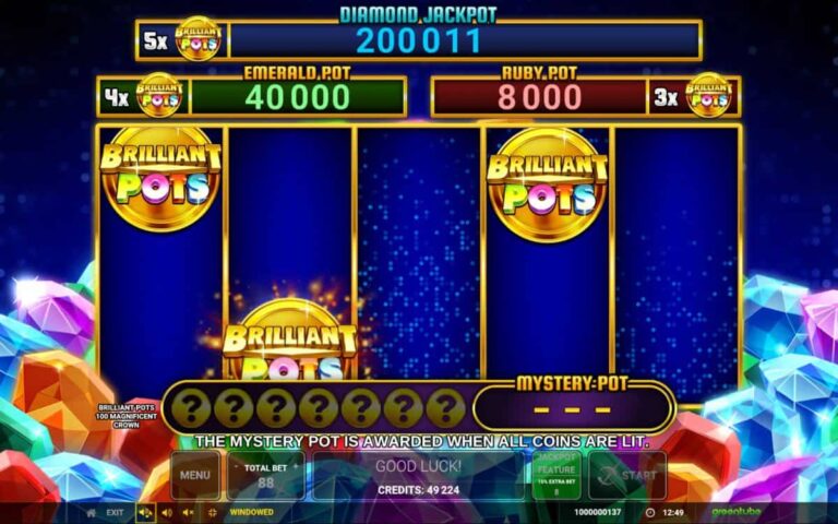 Brilliant Pots - 100 Magnificent Crown gameplay