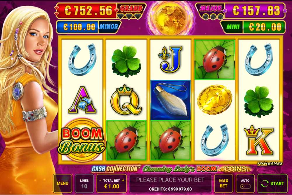 Cash Connection - Charming Lady's Boom Coins gameplay