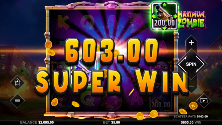 Maximum Zombie slot gameplay