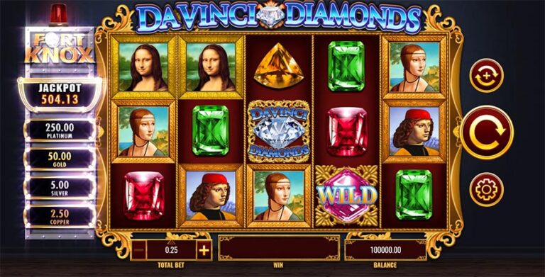 Fort Knox Da Vinci Diamonds gameplay