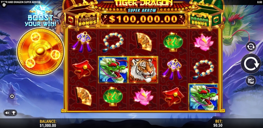 Tiger and Dragon Super Arrow gameplay