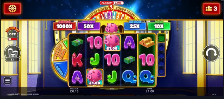 Bigger Piggy Bank Super Wheel gameplay