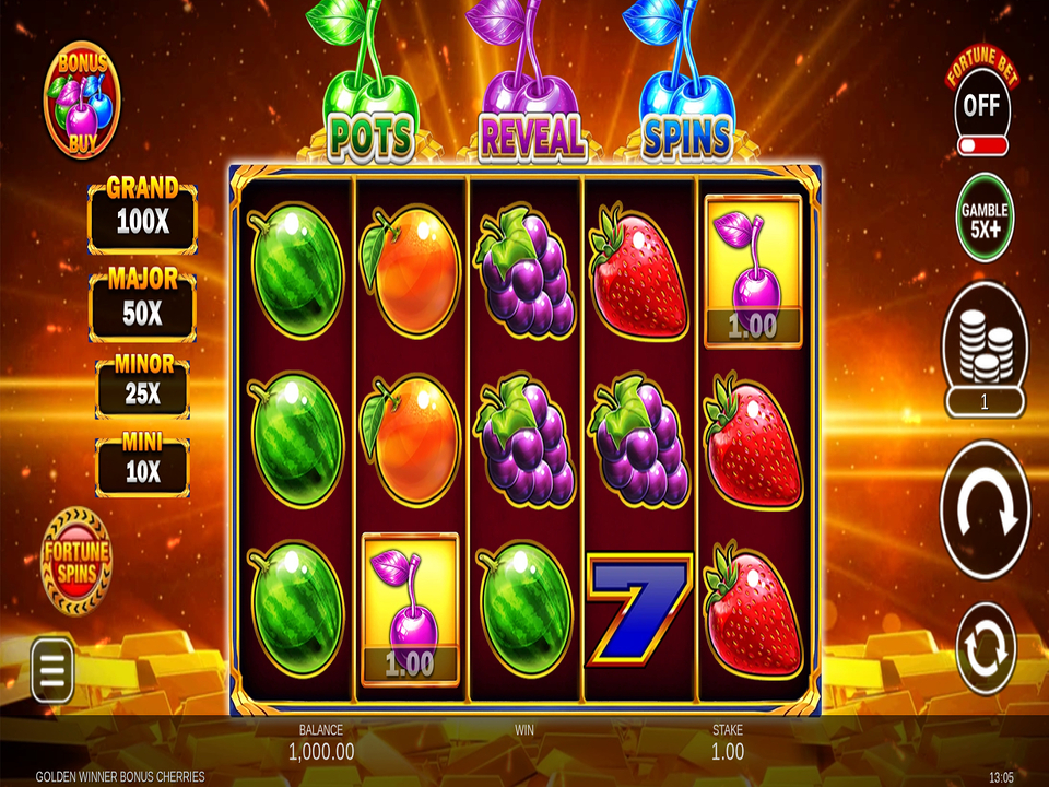 Gold Winner Bonus Cherries gameplay