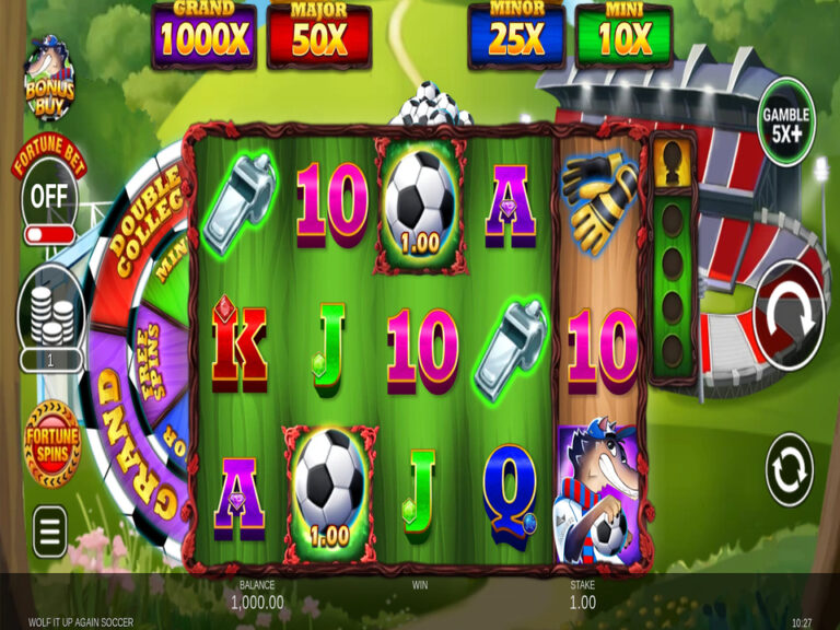 Wolf It Up! Again Soccer gameplay