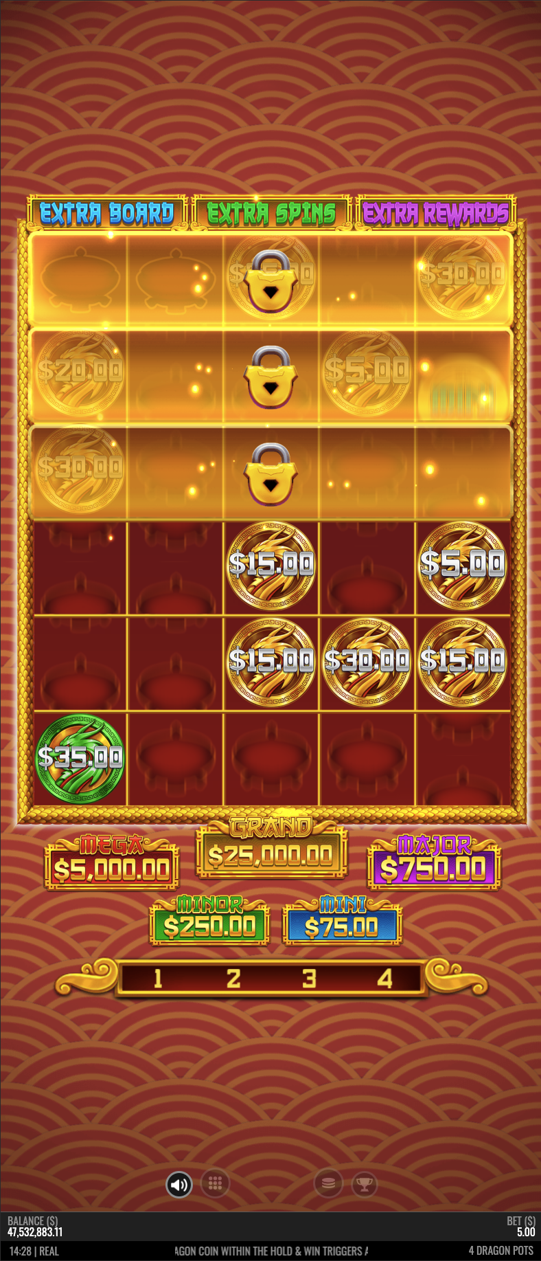 4 Dragon Pots gameplay