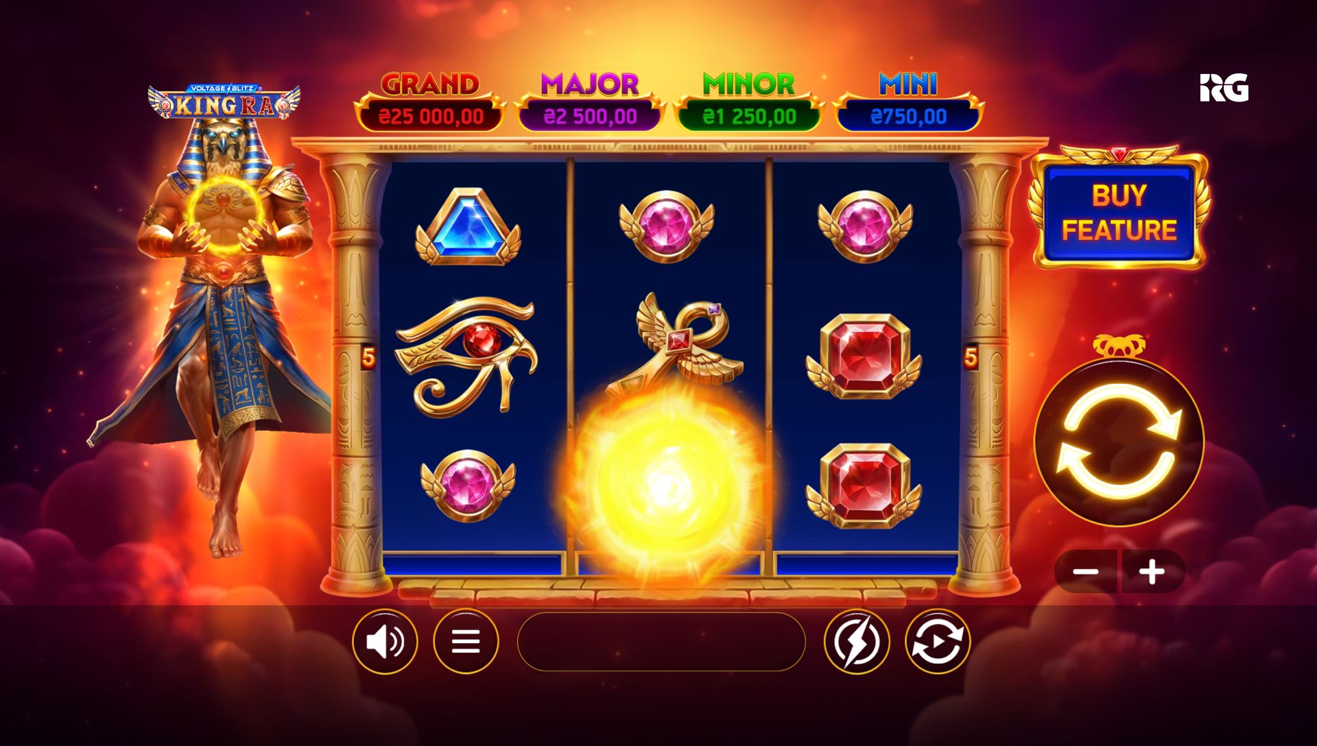 Voltage Blitz King Ra gameplay