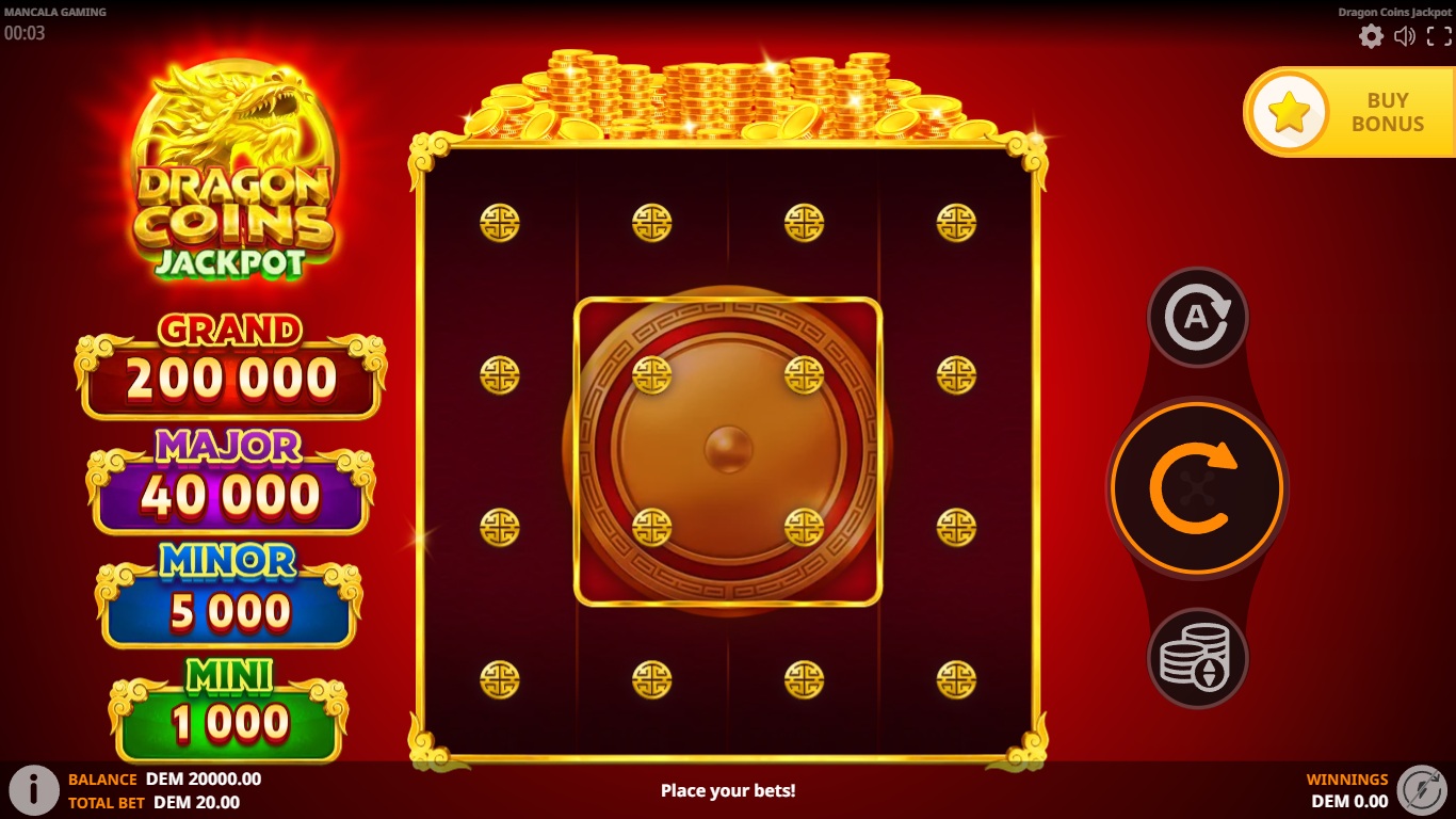 Dragon Coins Jackpot gameplay