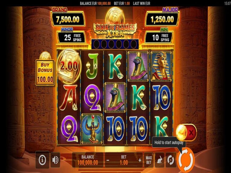 Book of Flames Extra Hold & Win slot screenshot