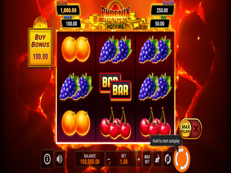 Phoenix Luck Hotfire slot gameplay